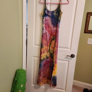 Tye dye maxi dress size XL